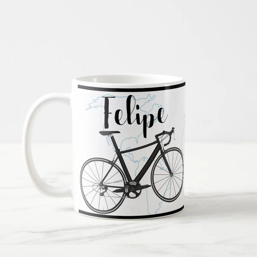 Caneca Ciclista Aventureira Presente Criativo com Nome