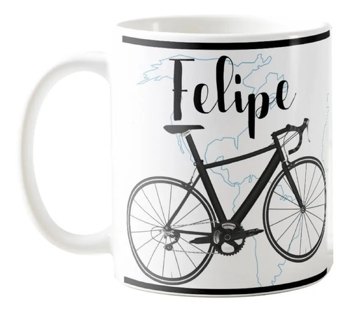 Caneca Ciclista Aventureira Presente Criativo com Nome - Hobbies (Esportista)