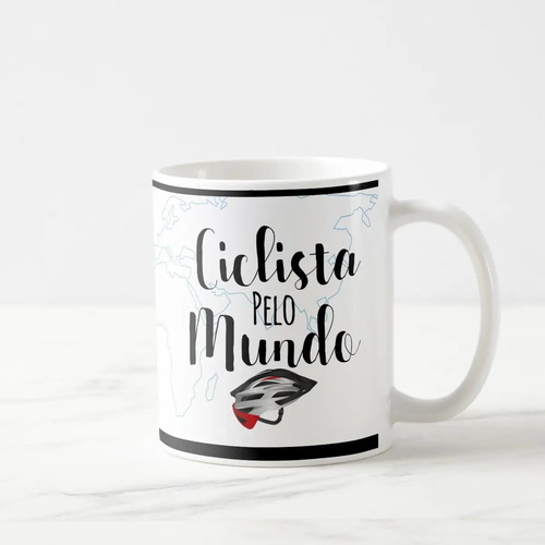 Caneca Ciclista Aventureira Presente Criativo com Nome