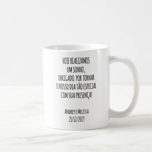 Caneca Casamento Presente Irmão do Noivo Lembrança Familia