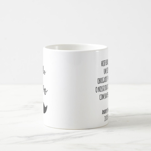 Caneca Personalizada Criativa Pai do Noivo Casamento Bigode