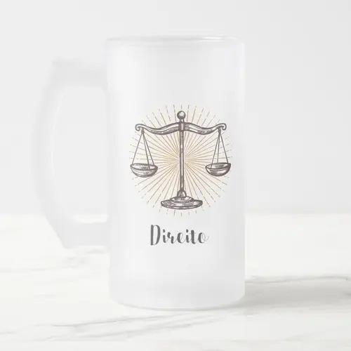 Copo de Cerveja Personalizado com Profissão Direito Advogado