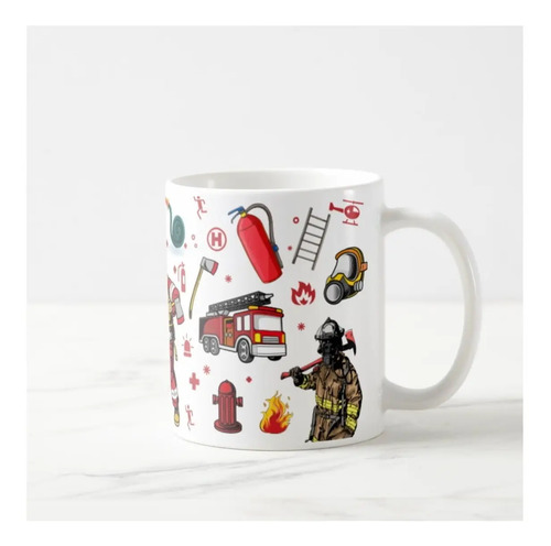 Caneca Criativa Corpo de Bombeiros Personalizada com o Nome