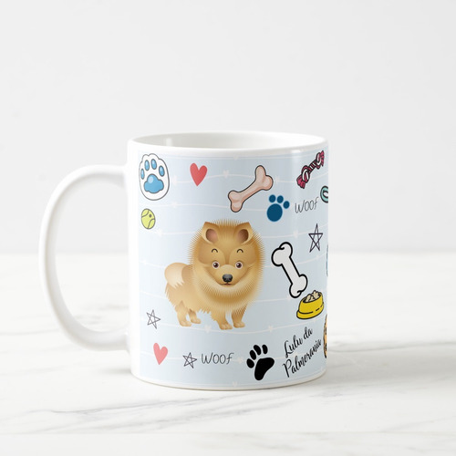 Caneca Lulu da Pomerânia Pet Cachorro Personalizada
