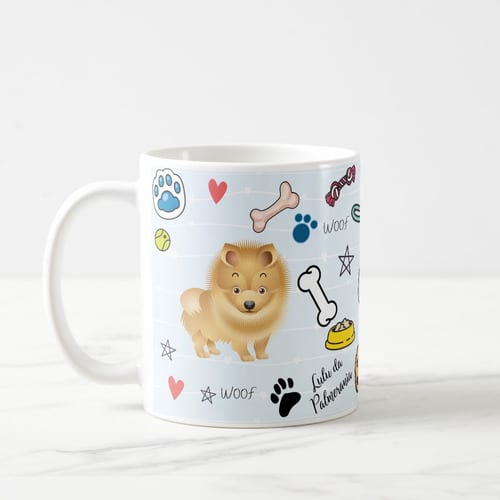Caneca Lulu da Pomerânia Pet Cachorro Personalizada
