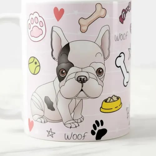 Caneca Personalizada Criativa Bulldog Frances Pet Cachorra