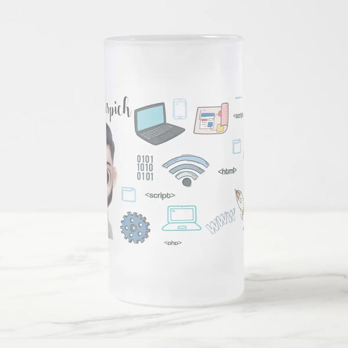 Copo de Cerveja Personalizado Profissão Tecnologia