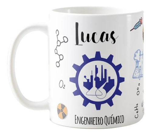 Caneca Profissão Engenharia Presente Engenheiro Químico - Profissões (Engenheiro(a))
