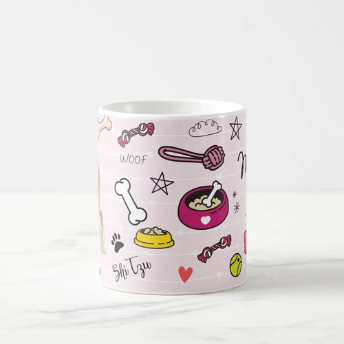 Caneca Shi Tzu Presente Pet Mãe de Cachorro com Nome