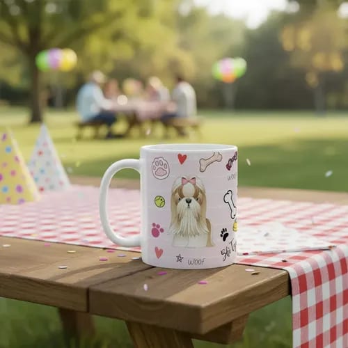 Caneca Shi Tzu Presente Pet Mãe de Cachorro com Nome - Pet (Dono de Cachorro)