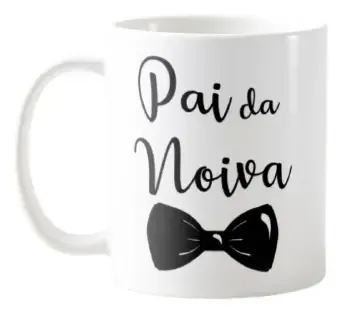 Caneca Personalizada Pai da Noiva de Casamento Gravata