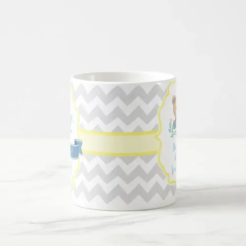 Caneca de Cerâmica Personalizada Padrinho Batizado Urso