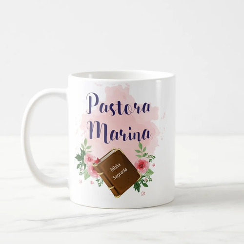 Caneca Casamento Lembrança Feminina Celebrante Pastora