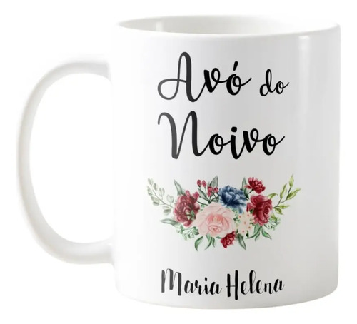 Caneca Casamento Marsala Presente Criativo Avó do Noivo - Casamento (Noivo)