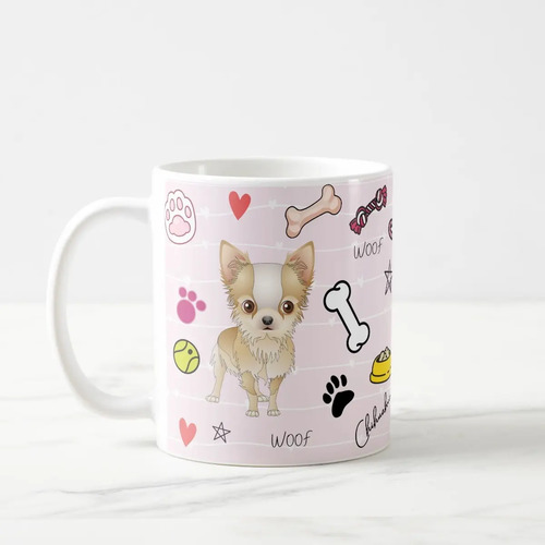 Caneca Criativa Mãe de Pets Chihuahua Cachorro com Nome