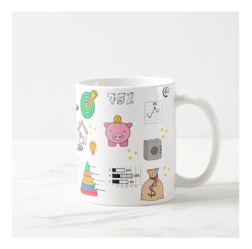 Caneca Economia Profissão Economista com Avatar