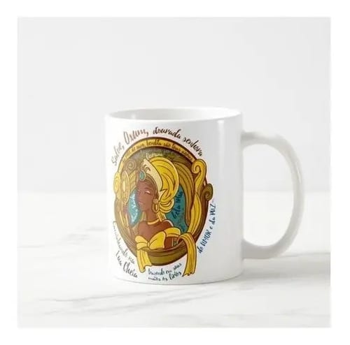 Caneca Orixá Feminino Filha de Oxum Mãe Do Amor