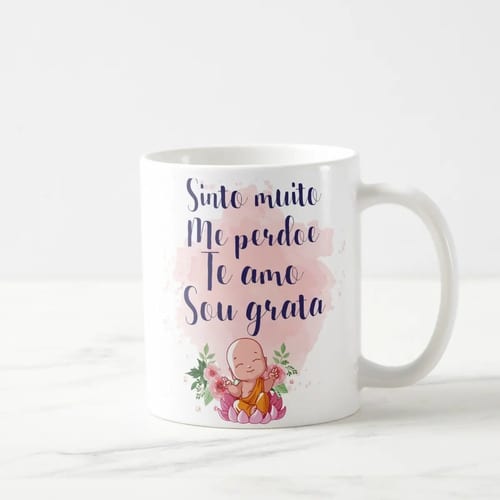 Caneca Baby Buda Personalizada com o Nome Hooponopono Mantra