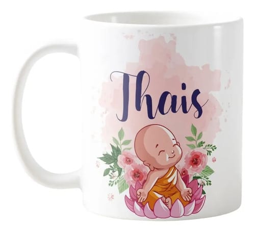 Caneca Baby Buda Personalizada com o Nome Hooponopono Mantra - Outros (Hooponopono Mantra)