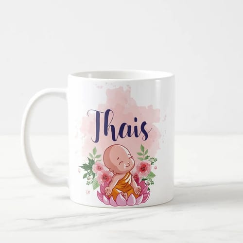 Caneca Baby Buda Personalizada com o Nome Hooponopono Mantra