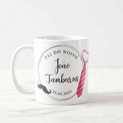 Kit Personalizado Casamento 2 Canecas Pai e Mãe do Noivo