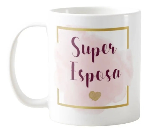 Caneca Personalizada Super Esposa - Família (Casal)