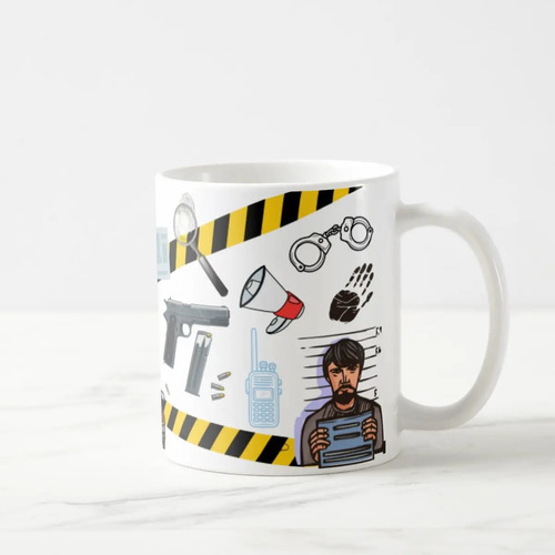 Caneca Personalizada Presente Criativo Policial