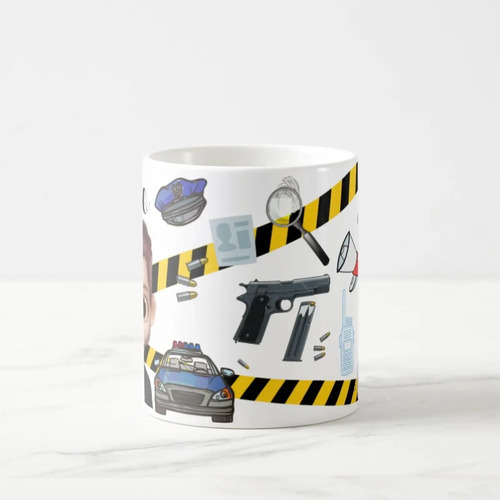Caneca Personalizada Presente Criativo Policial