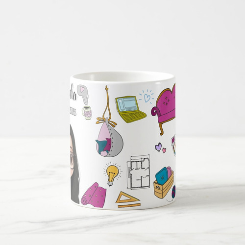 Caneca Presente Personalizado Profissão Design de Interiores
