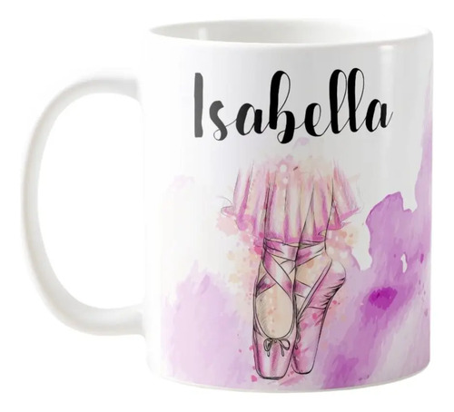Caneca Personalizada Criativa Presente de Bailarina com Nome - Hobbies (Bailarina com Nome)