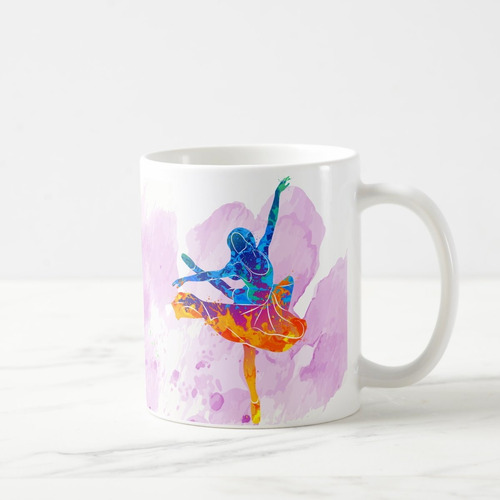 Caneca Personalizada Criativa Presente de Bailarina com Nome
