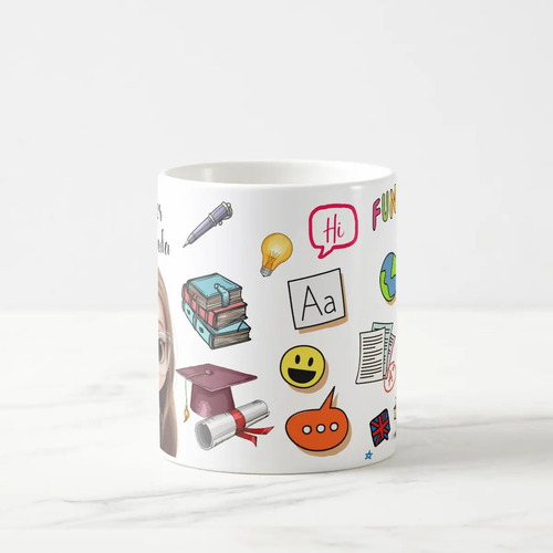 Caneca Personalizada Presente Professor Teacher Miss Inglês
