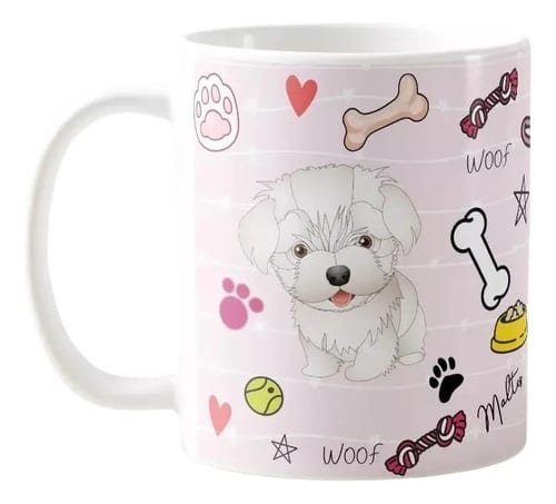 Caneca Pet Presente Personalizado Mãe de Maltes - Pet (Dono de Cachorro)