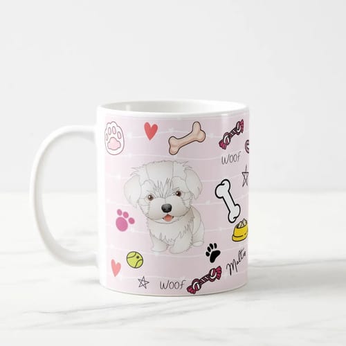 Caneca Pet Presente Personalizado Mãe de Maltes