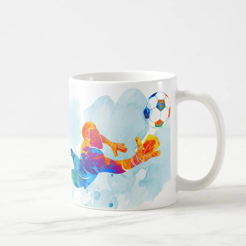 Caneca Futebol Presente Criativo Goleiro com Nome