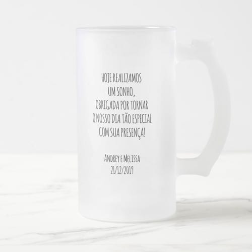 Copo de Cerveja Personalizado Presente Familia Casamento Pai