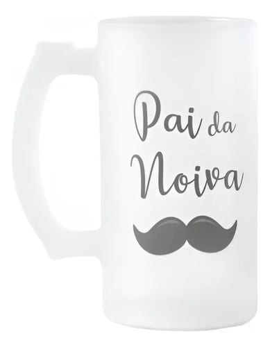 Copo de Cerveja Personalizado Presente Familia Casamento Pai - Casamento (Noiva)