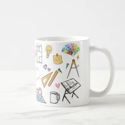 Caneca Personalizada Arquitetura Presente com Nome Arquiteta
