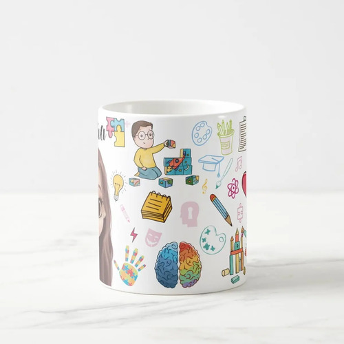 Caneca Criativa Presente Psicopedagoga Psicopedagogia