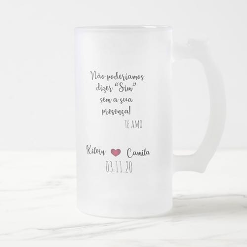 Caneca Personalizada de Cerveja Para Irmão da Noiva