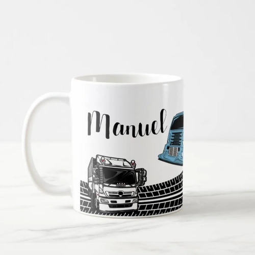Kit Almofada e Caneca Presente Criativo Profissão Caminhão