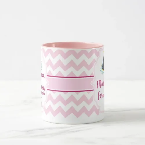 Caneca Presente Madrinha de Consagração Convite Batizado