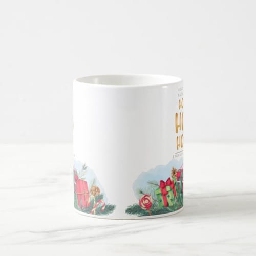 Caneca Natalina Personalizada para Feliz Natal e Ano Novo