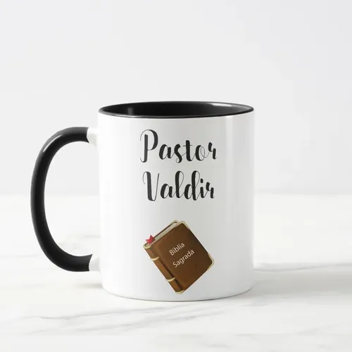 Caneca Personalizada Presente Pastor Celebrante de Casamento