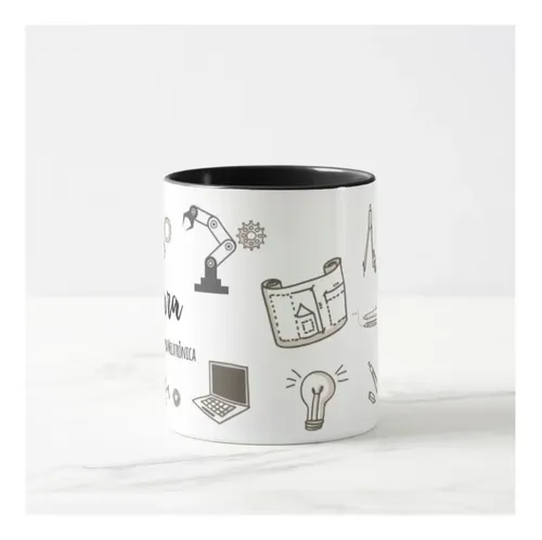 Caneca Profissão Engenheira Mecatrônica Presente Engenheiros