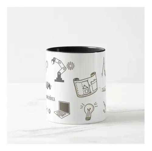 Caneca Profissão Engenheira Mecatrônica Presente Engenheiros