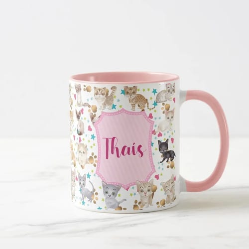Caneca Personalizada Feminina Presente Mãe de Gato