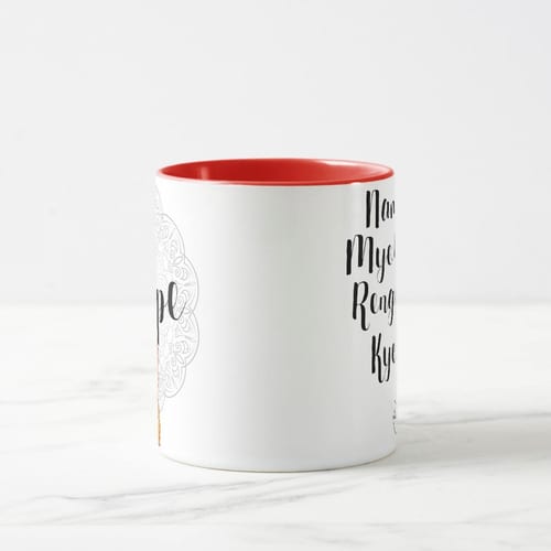 Caneca do Buda: Sabedoria e Paz Interior com Myoho Renge Kyo