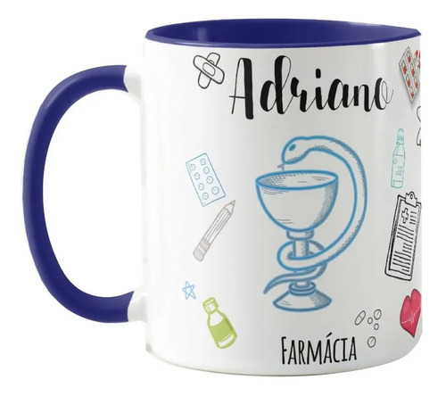 Caneca Farmácia Profissão Presente Criativo Farmacêutico - Profissões (Farmacêutico(a))