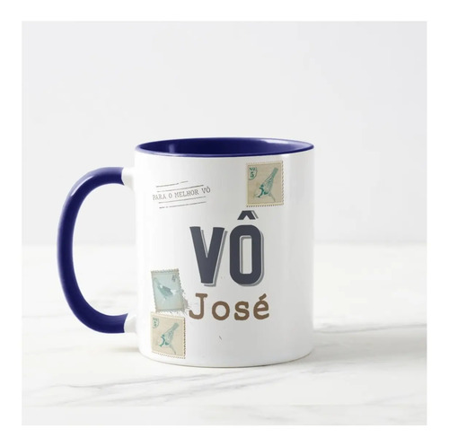 Caneca Vô Personalizada com Nome Presente Dia dos Pais Avô - Família (Avó/Avô)